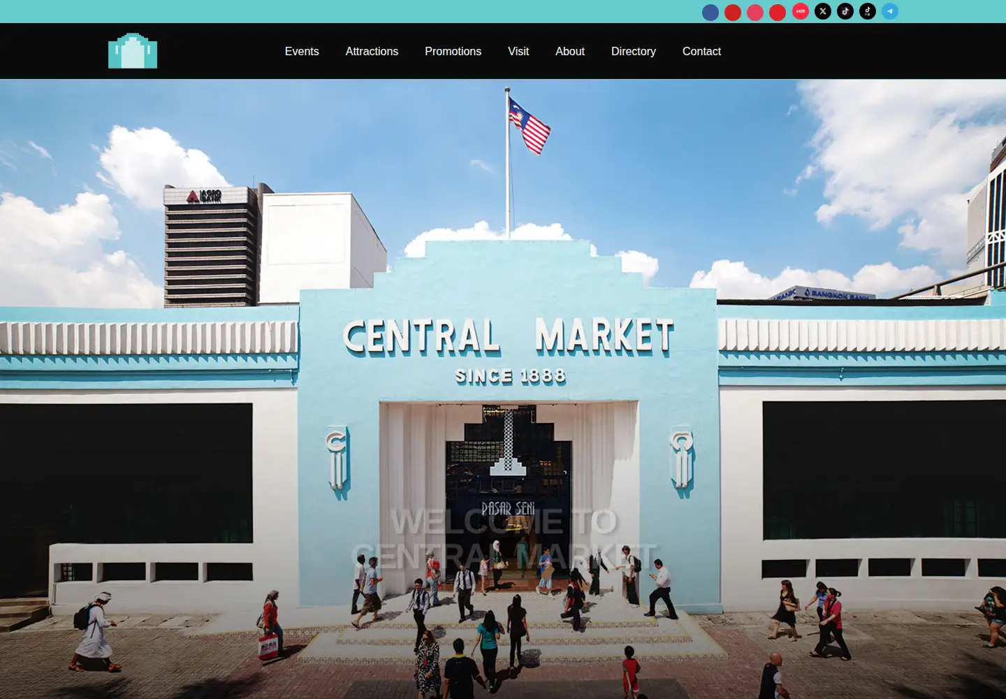 Screenshot of centralmarket.com.my