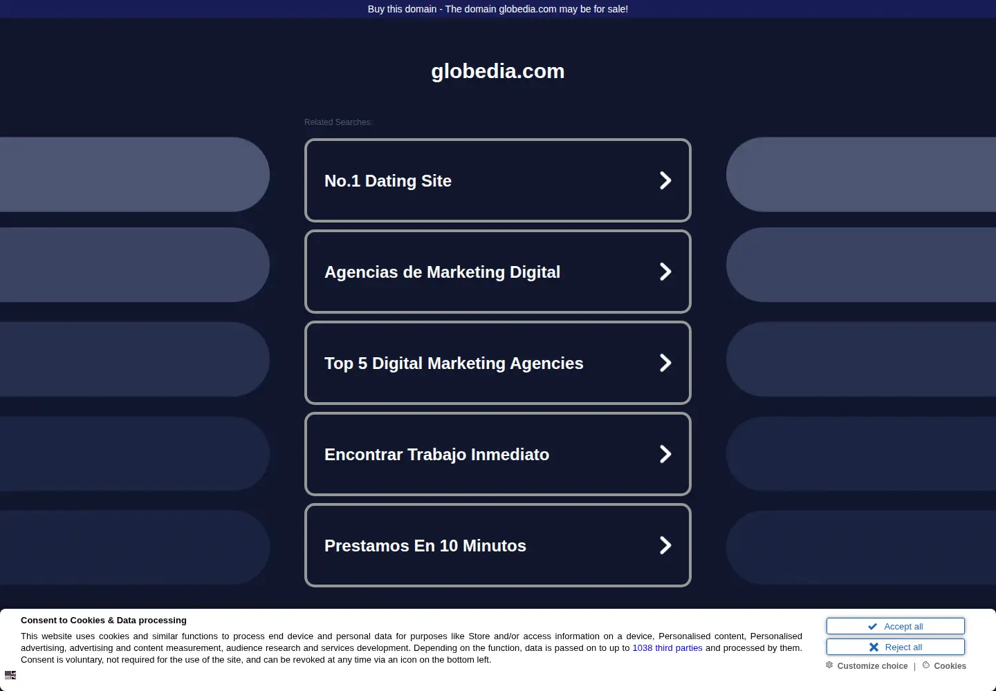 Screenshot of globedia.com