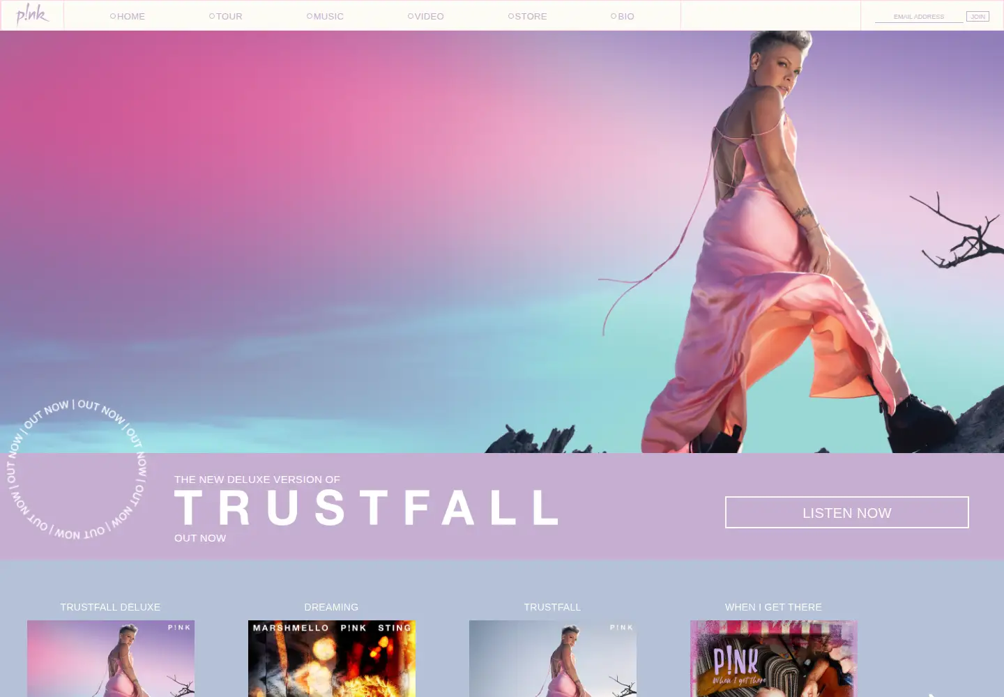 Captured homepage of pinkspage.com in the current scan
