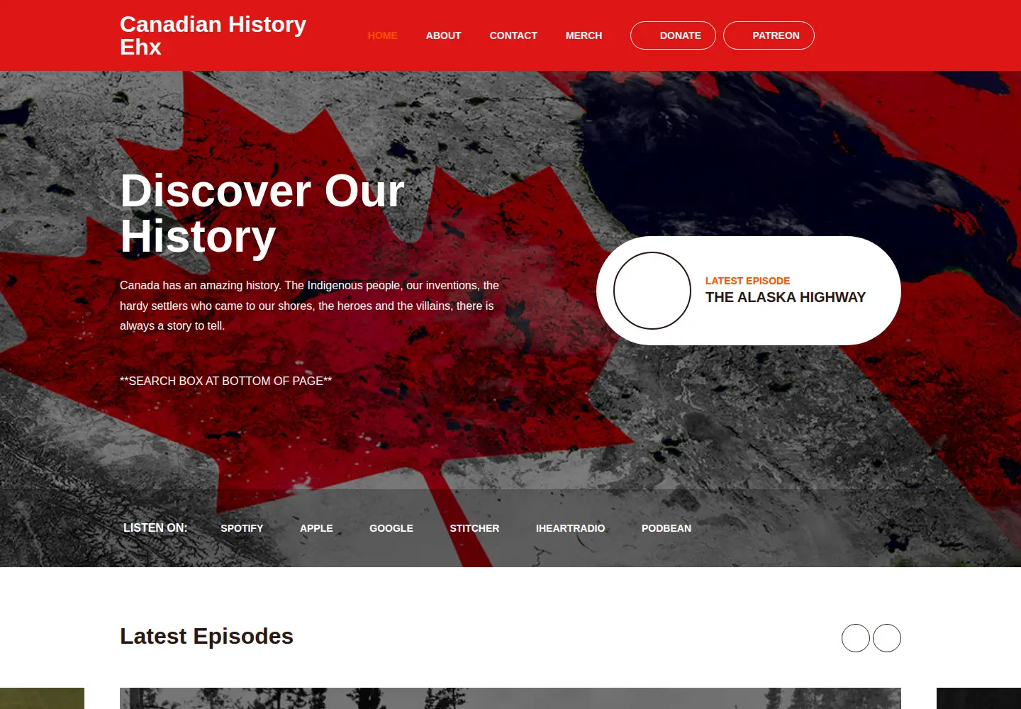 Captured homepage of canadaehx.com in the current scan