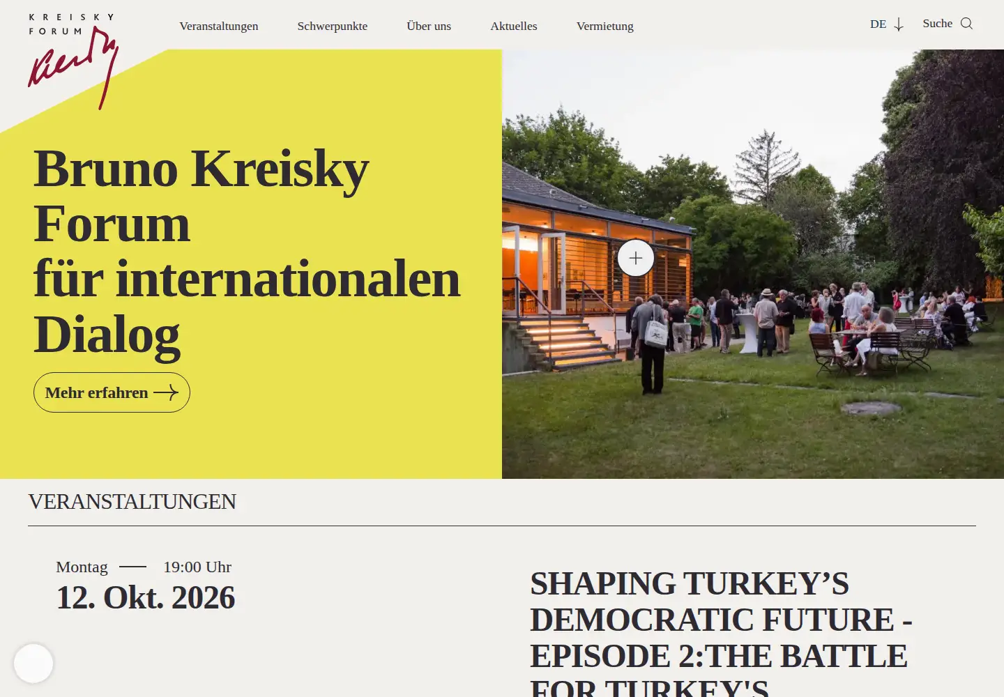 Screenshot of kreisky-forum.org