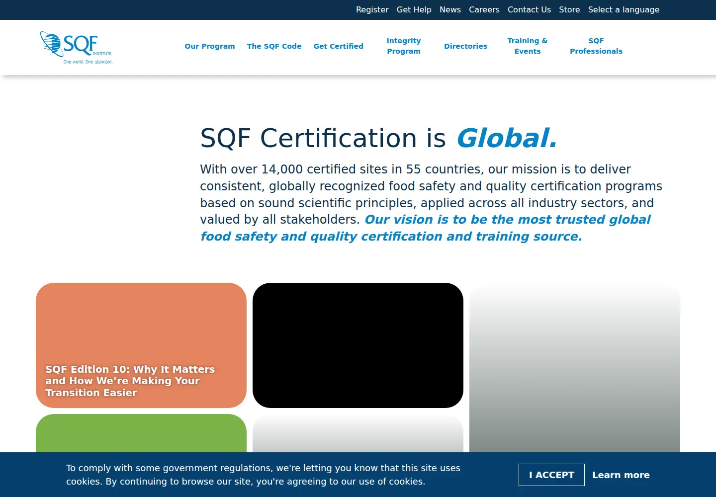 Captured homepage of sqfi.com in the current scan