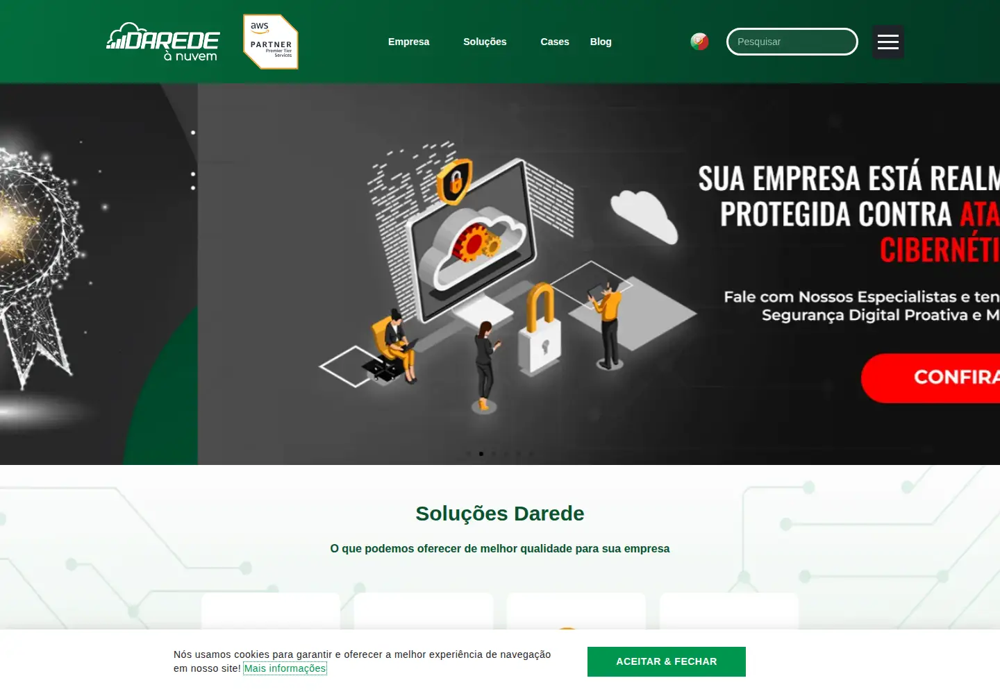 Screenshot of darede.com.br