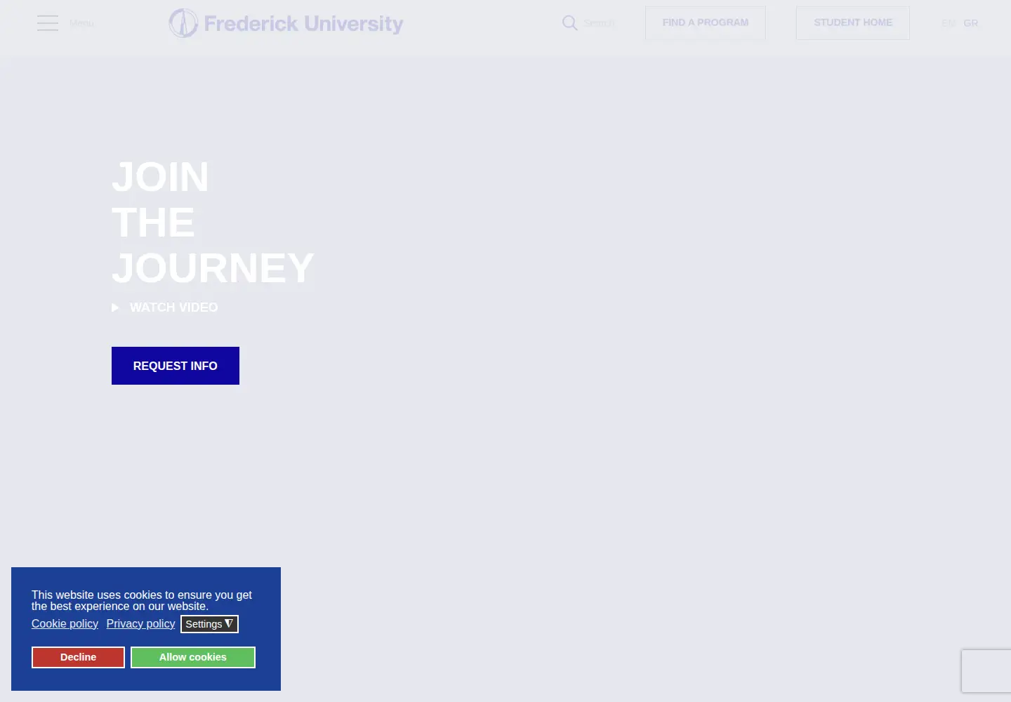 Screenshot of frederick.ac.cy