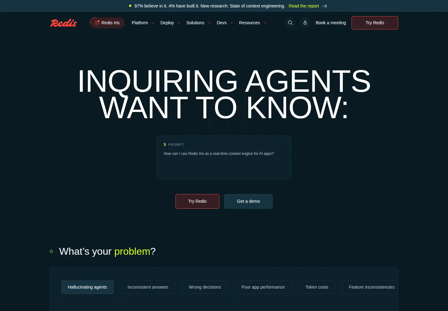 Screenshot of redis.io