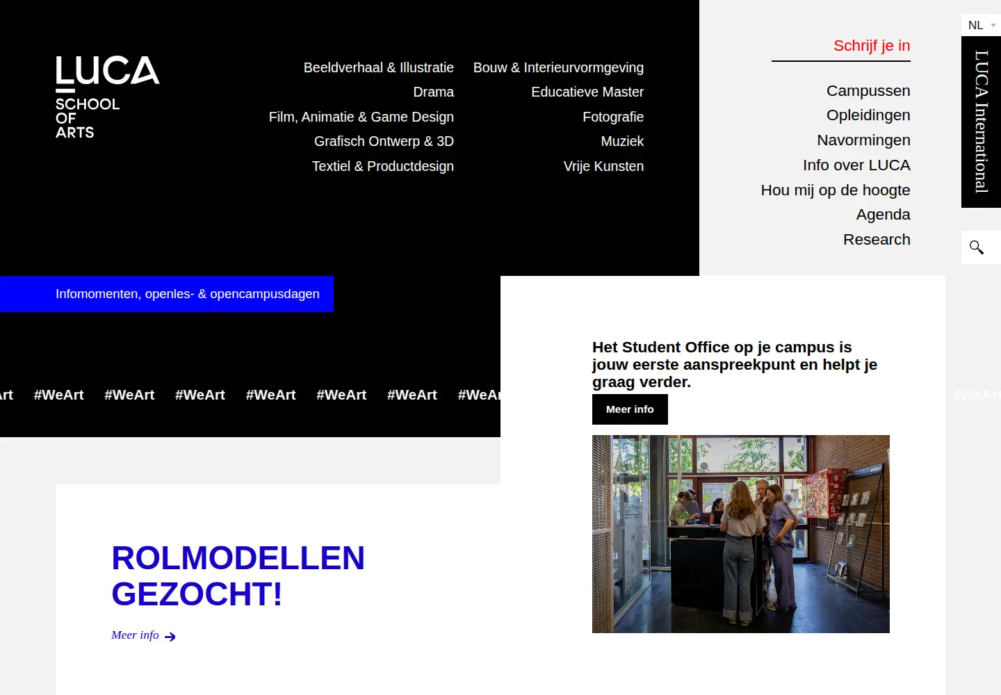 Screenshot of luca-arts.be