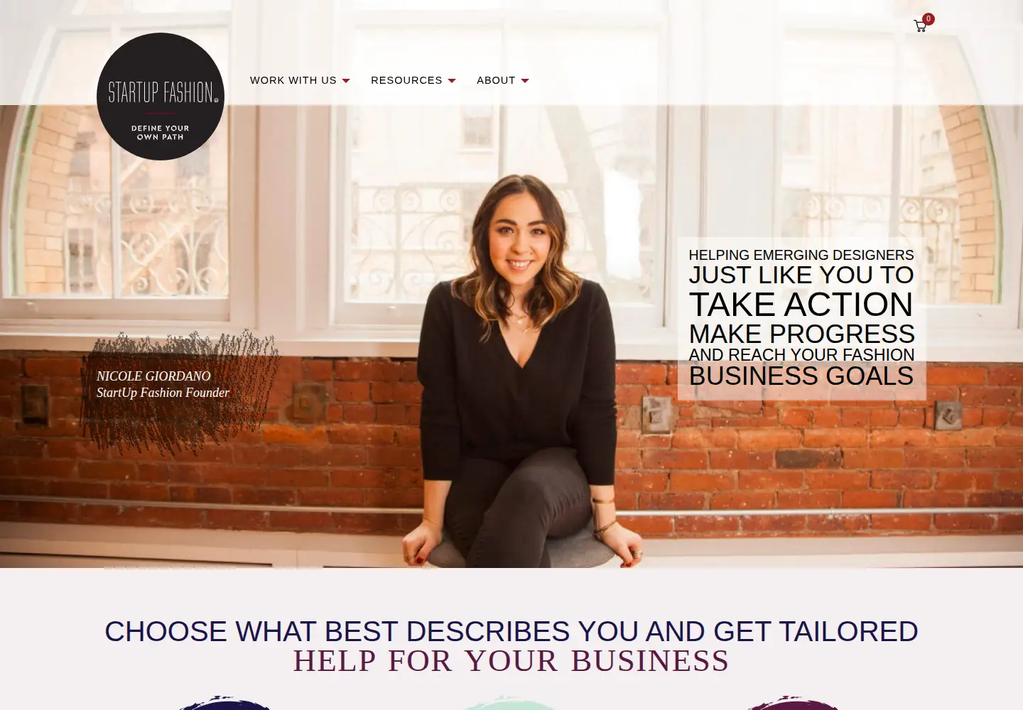 Screenshot of startupfashion.com