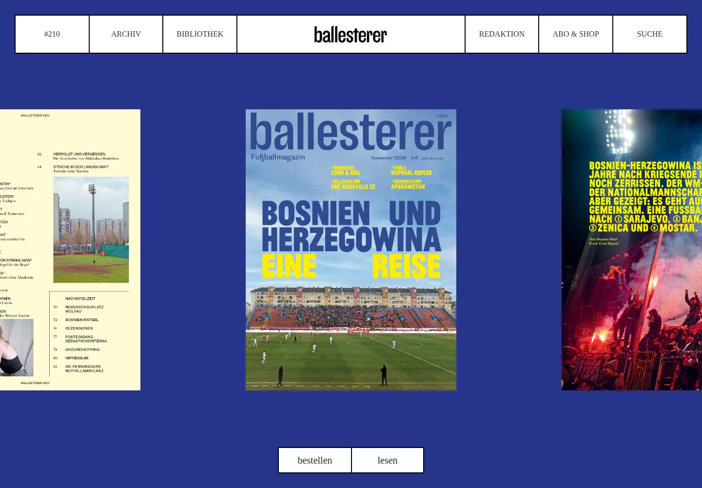 Screenshot of ballesterer.at