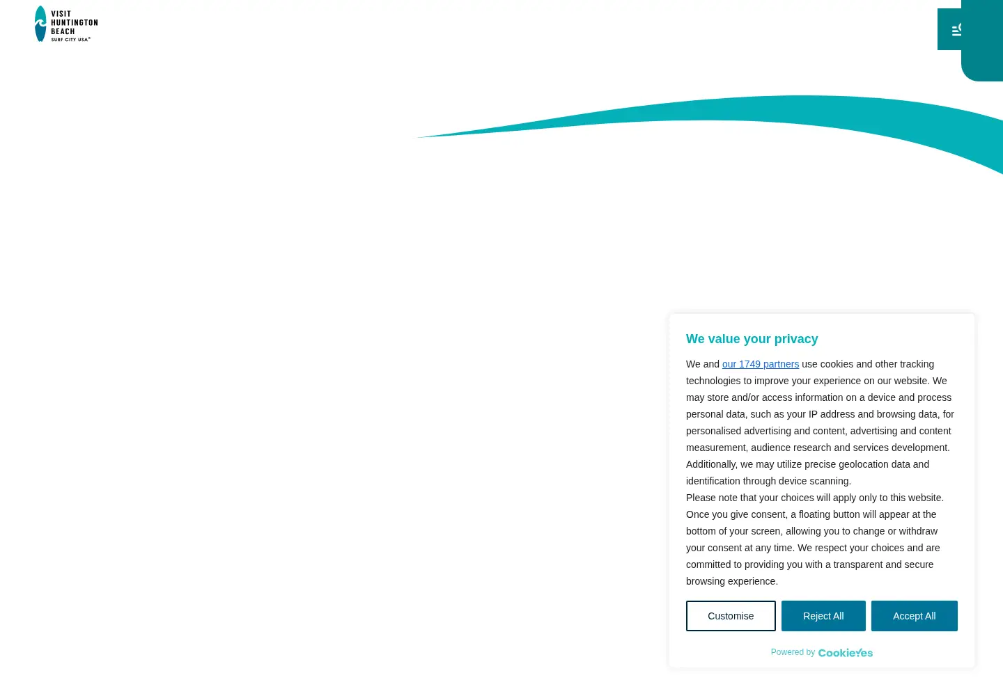 Screenshot of surfcityusa.com