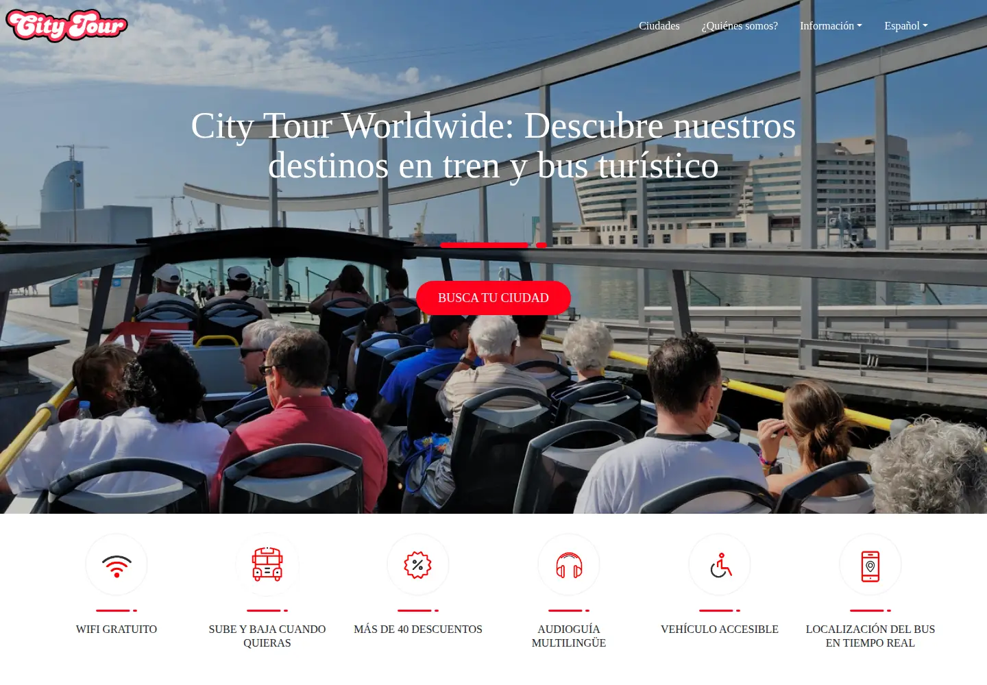 Captured homepage of city-tour.com in the current scan