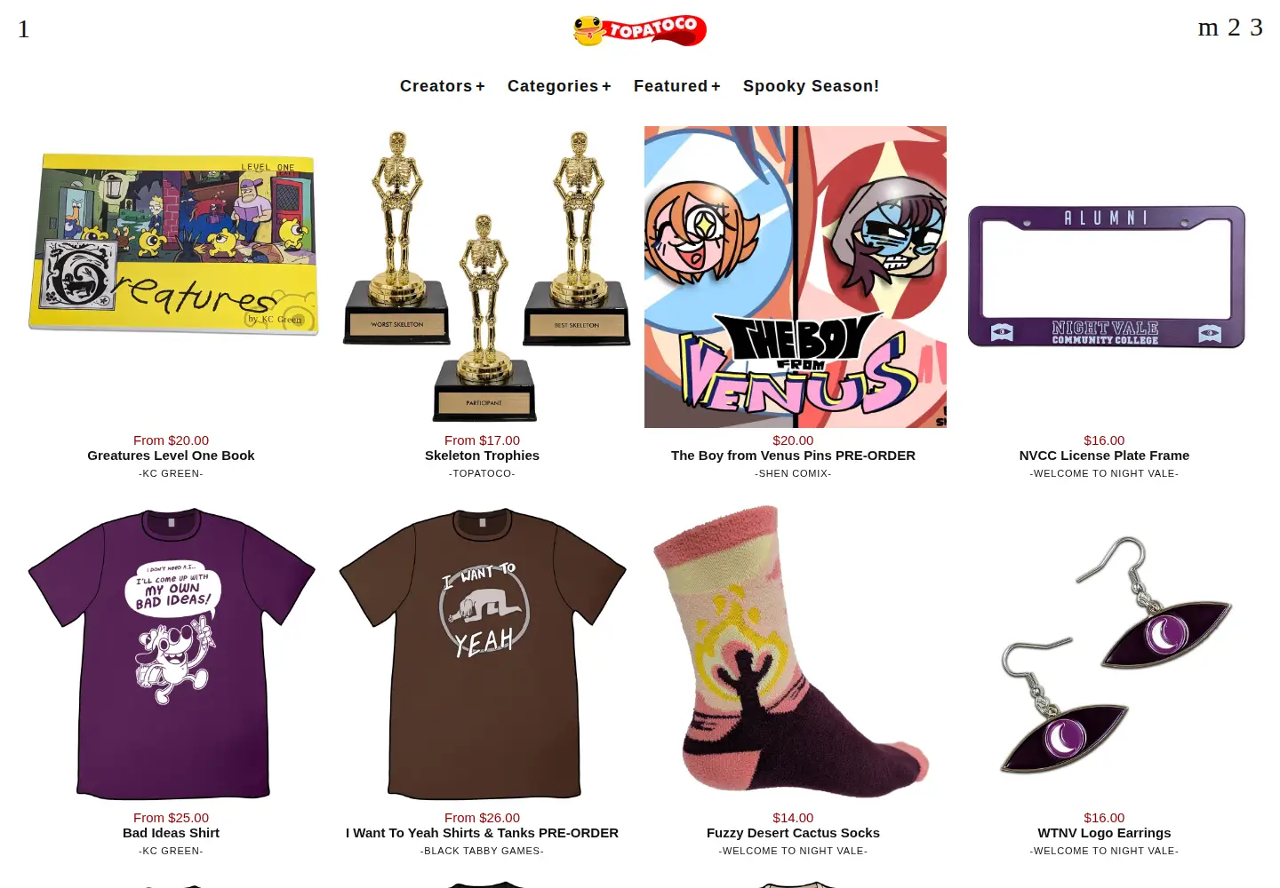 Screenshot of topatoco.com