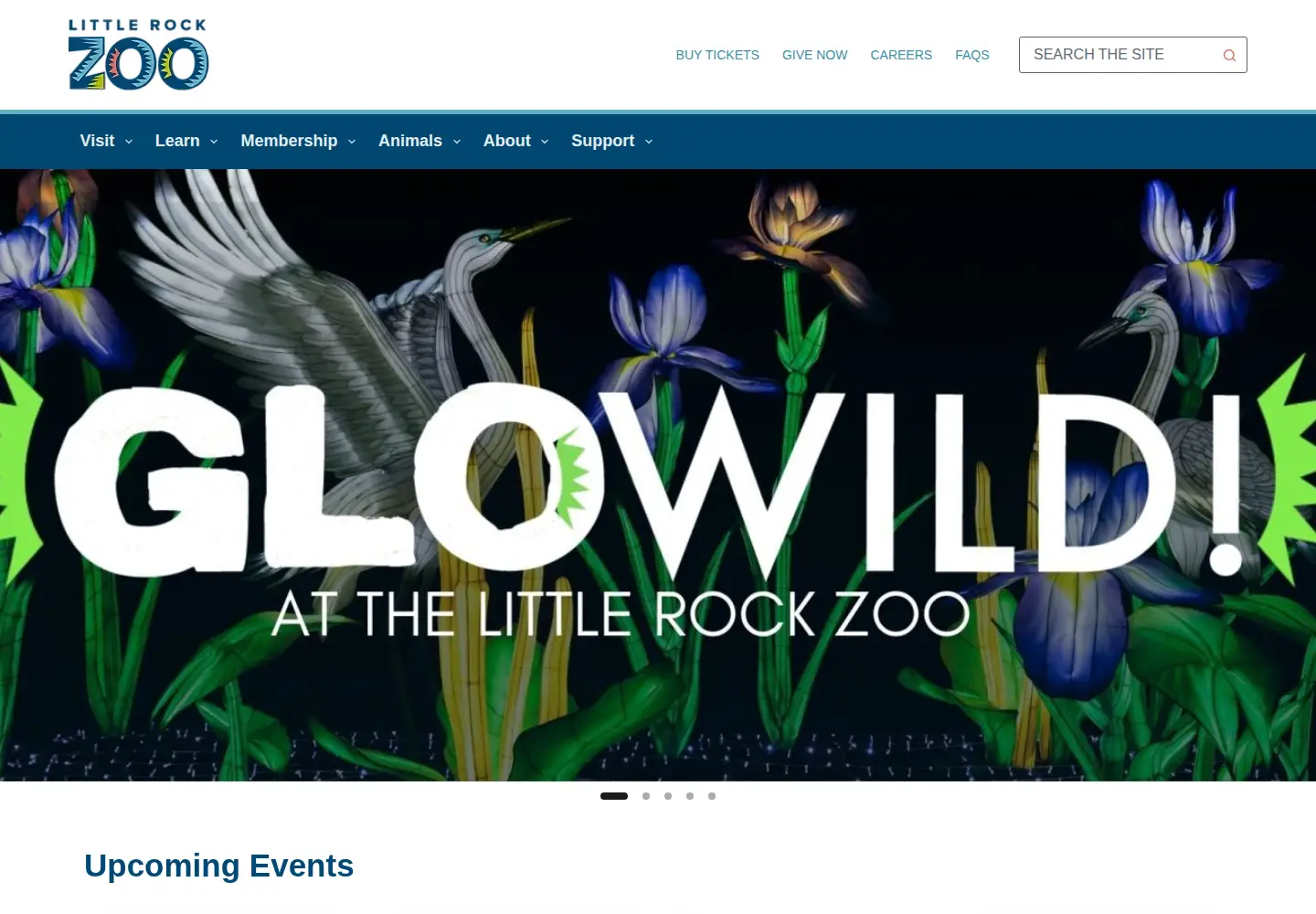 Screenshot of littlerockzoo.com