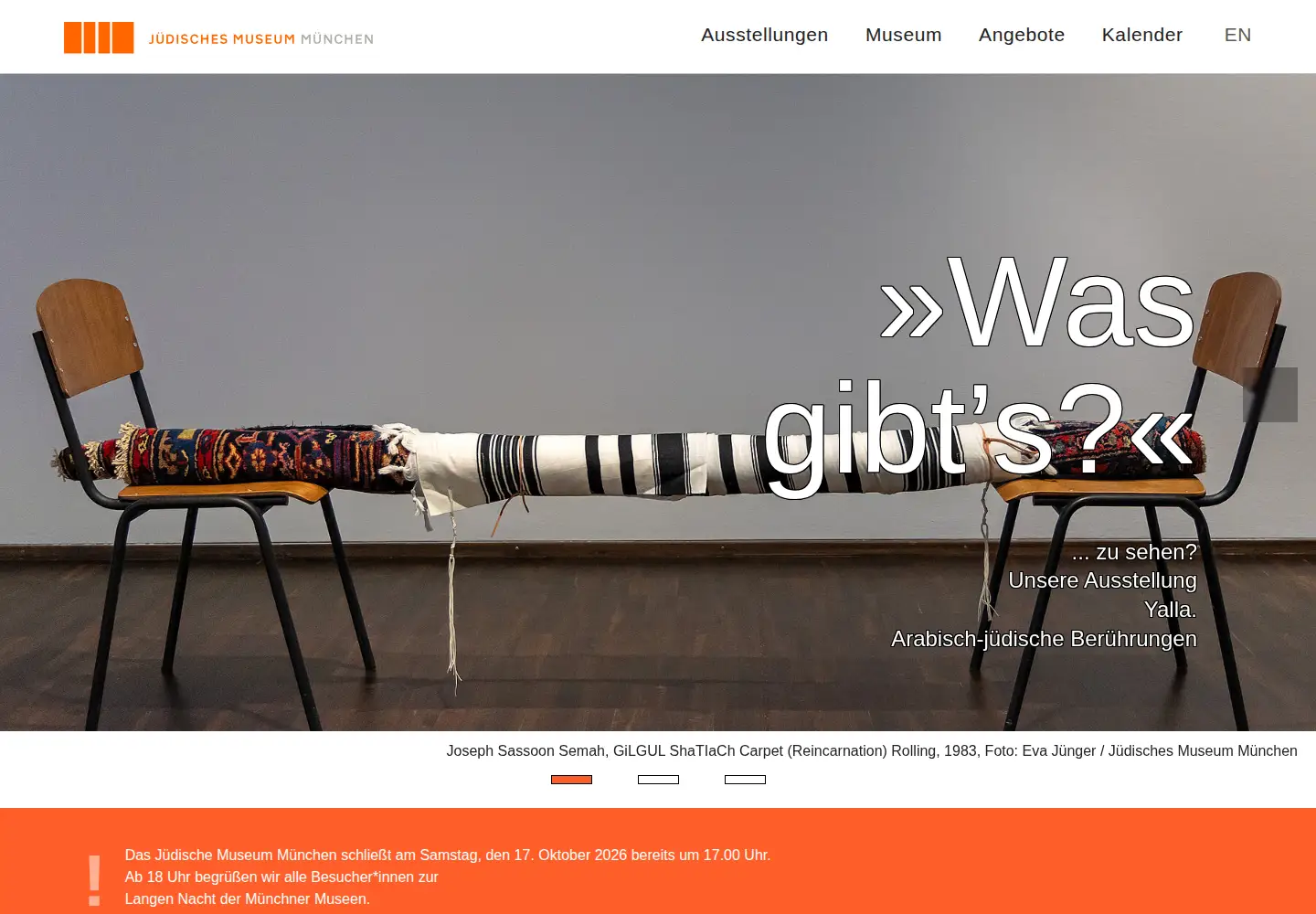 Screenshot of juedisches-museum-muenchen.de