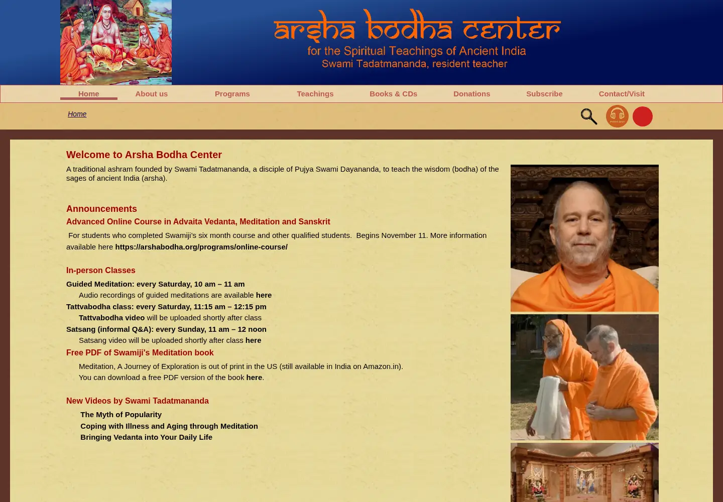 Screenshot of arshabodha.org