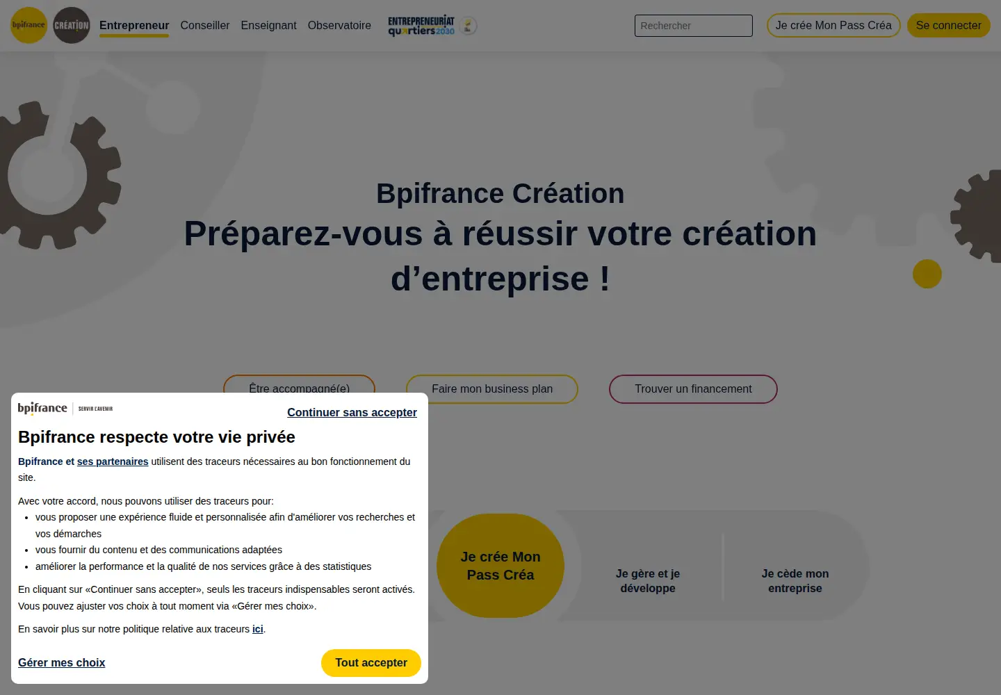 Screenshot of afecreation.fr
