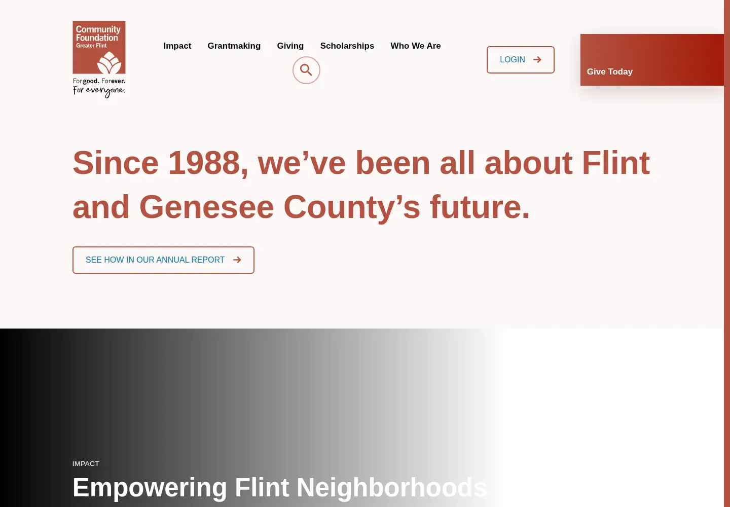 Screenshot of cfgf.org
