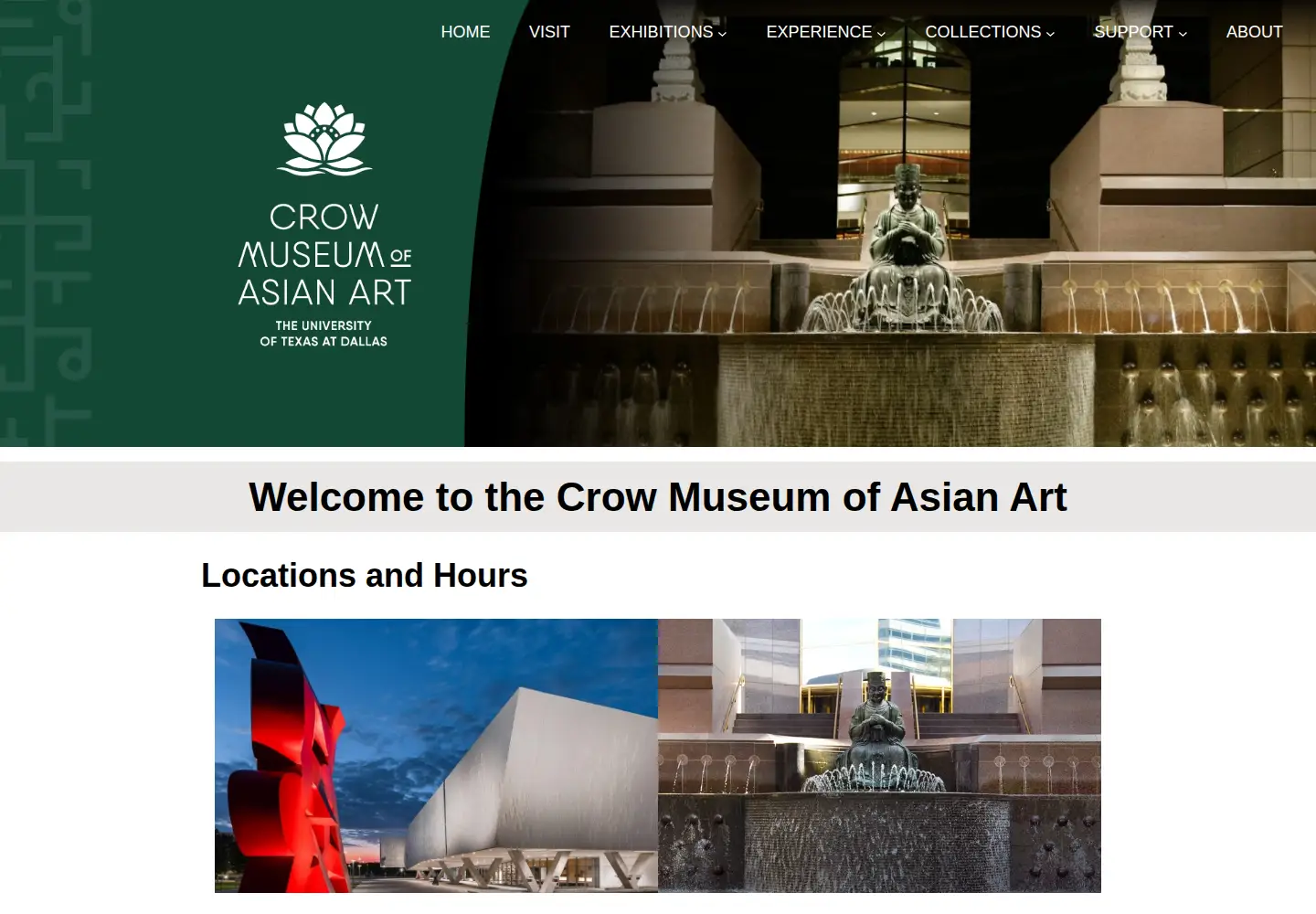Screenshot of crowmuseum.org