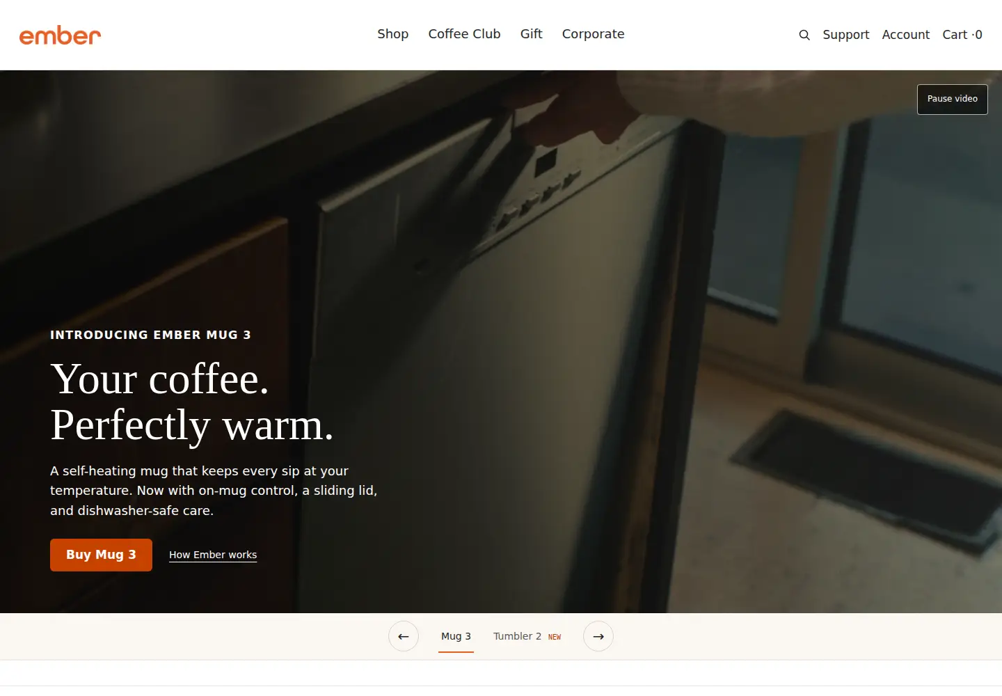 Screenshot of ember.com