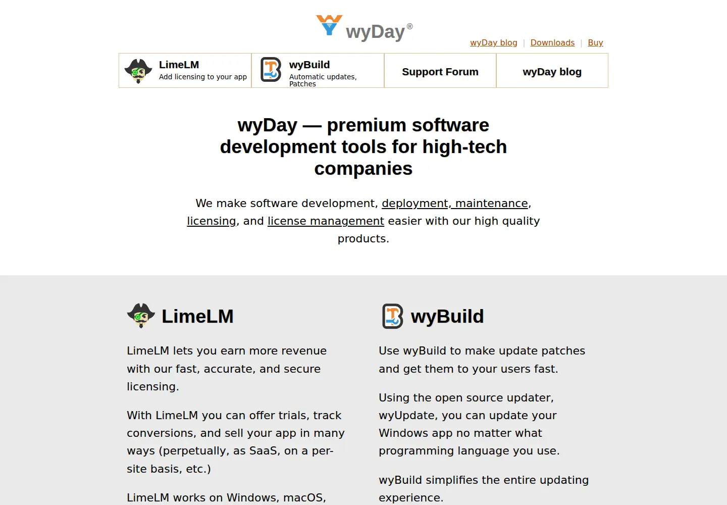 Screenshot of wyday.com