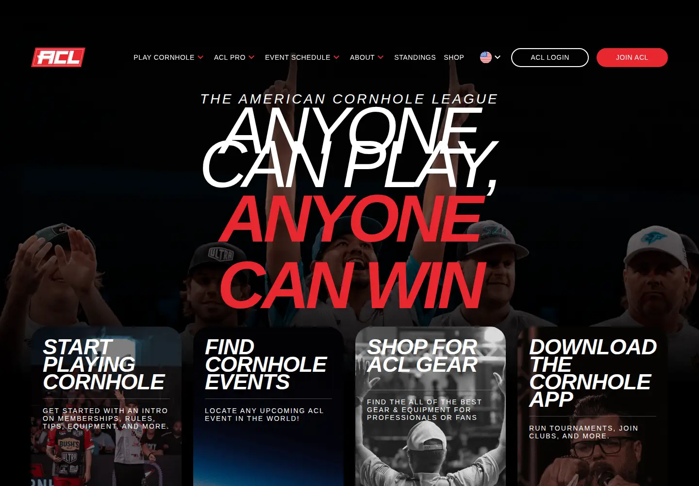 Captured homepage of iplaycornhole.com in the current scan