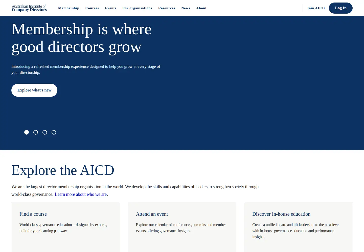 Screenshot of companydirectors.com.au