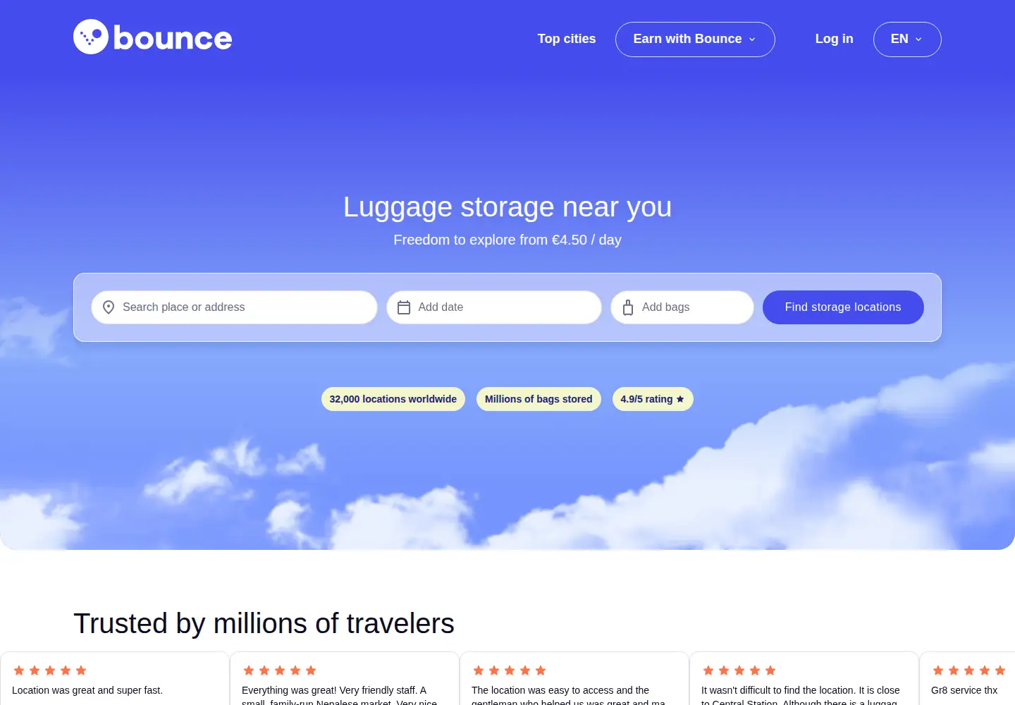 Screenshot of usebounce.com