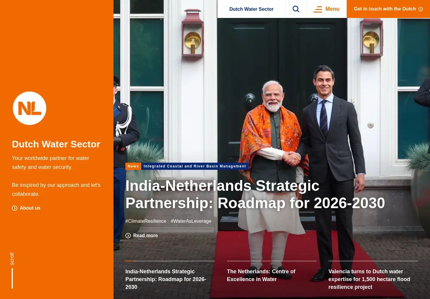Screenshot of dutchwatersector.com
