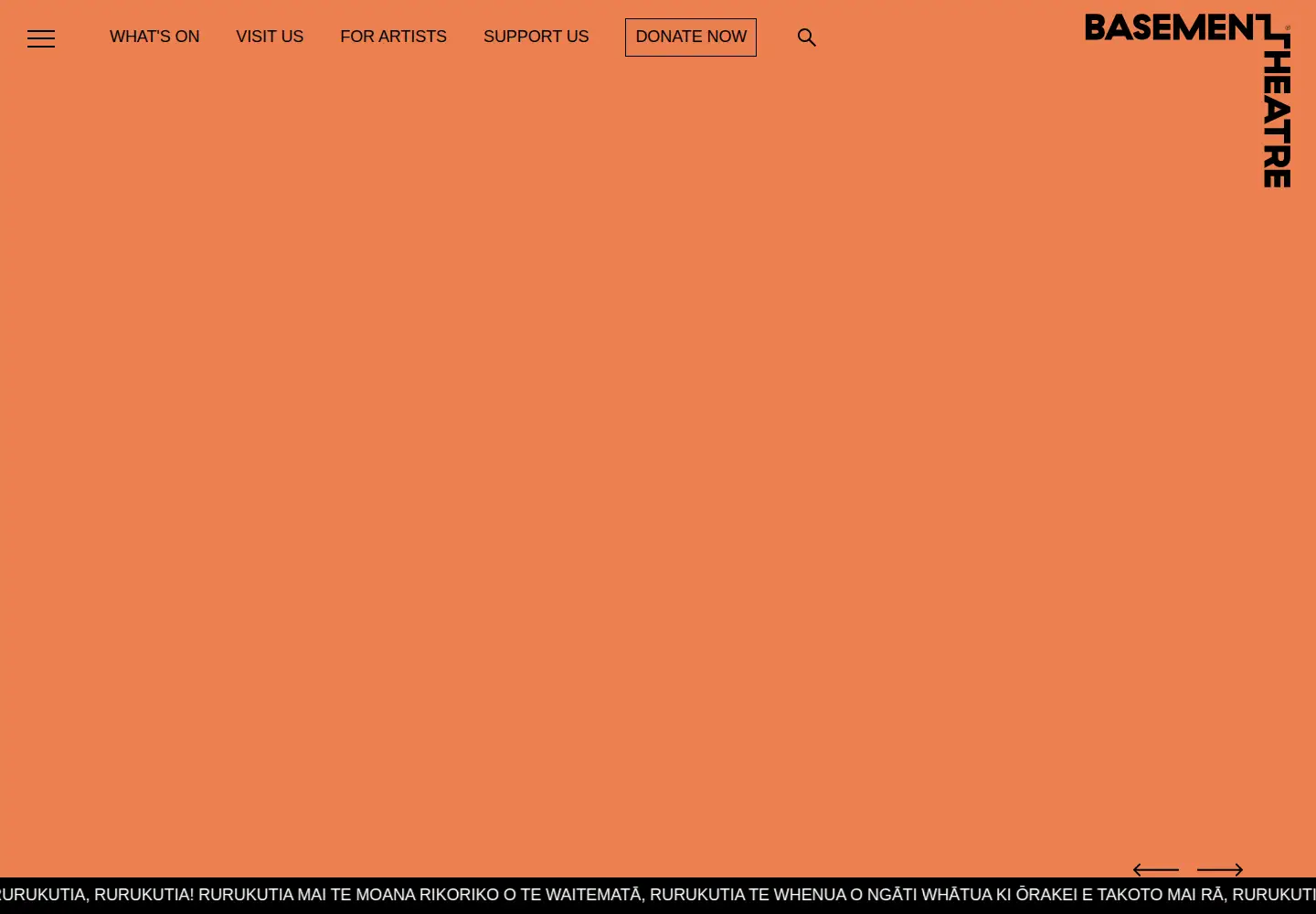 Screenshot of basementtheatre.co.nz