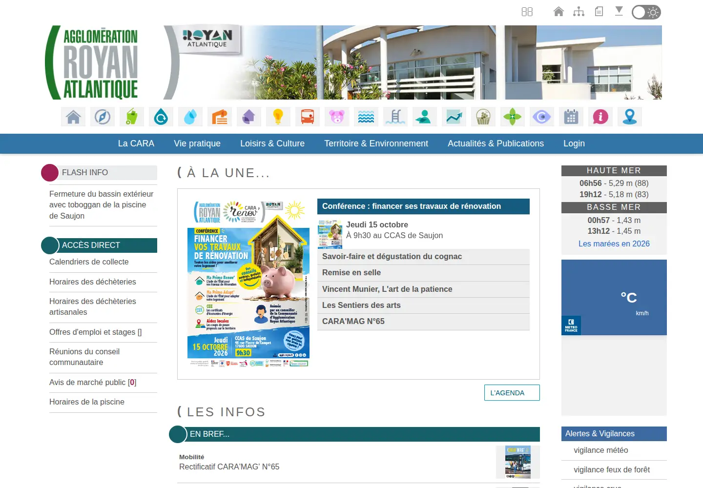 Screenshot of agglo-royan.fr