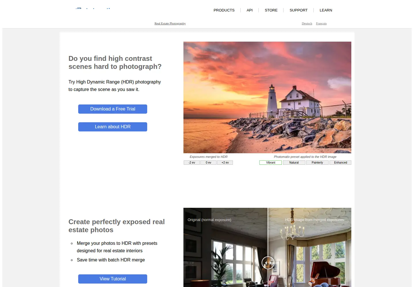 Screenshot of hdrsoft.com