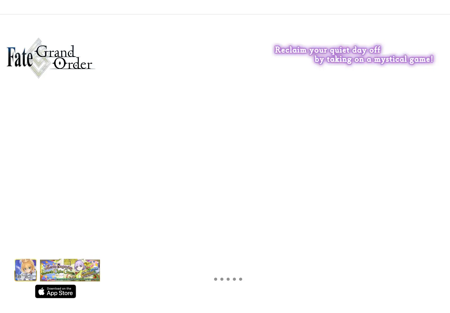 Captured homepage of fate-go.us in the current scan