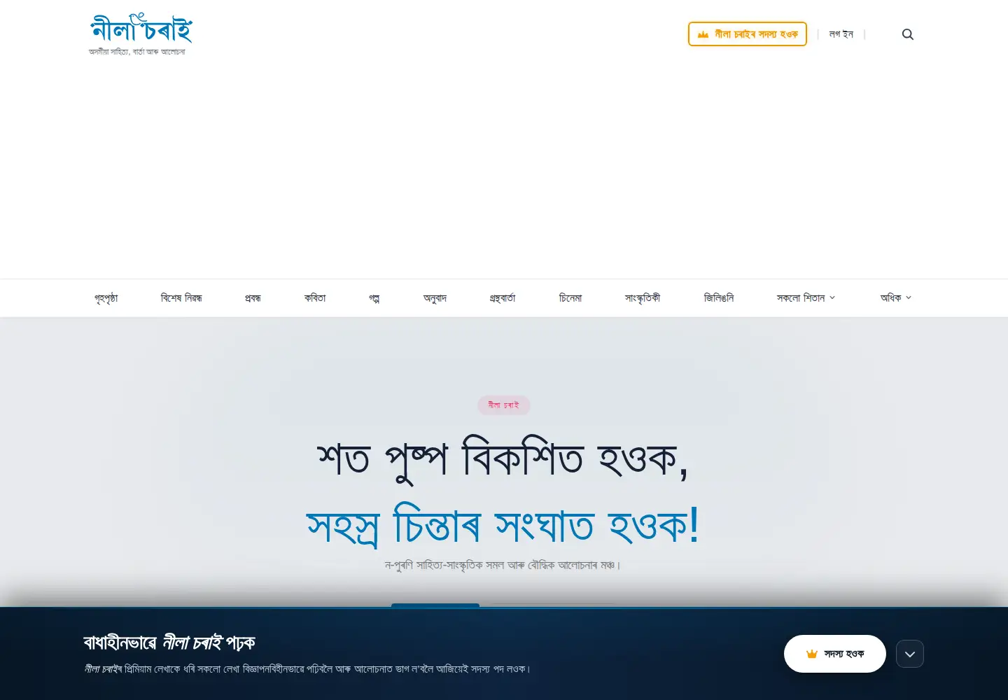 Captured homepage of nilacharai.com in the current scan