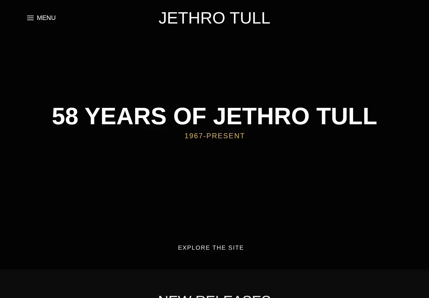 Screenshot of jethrotull.com