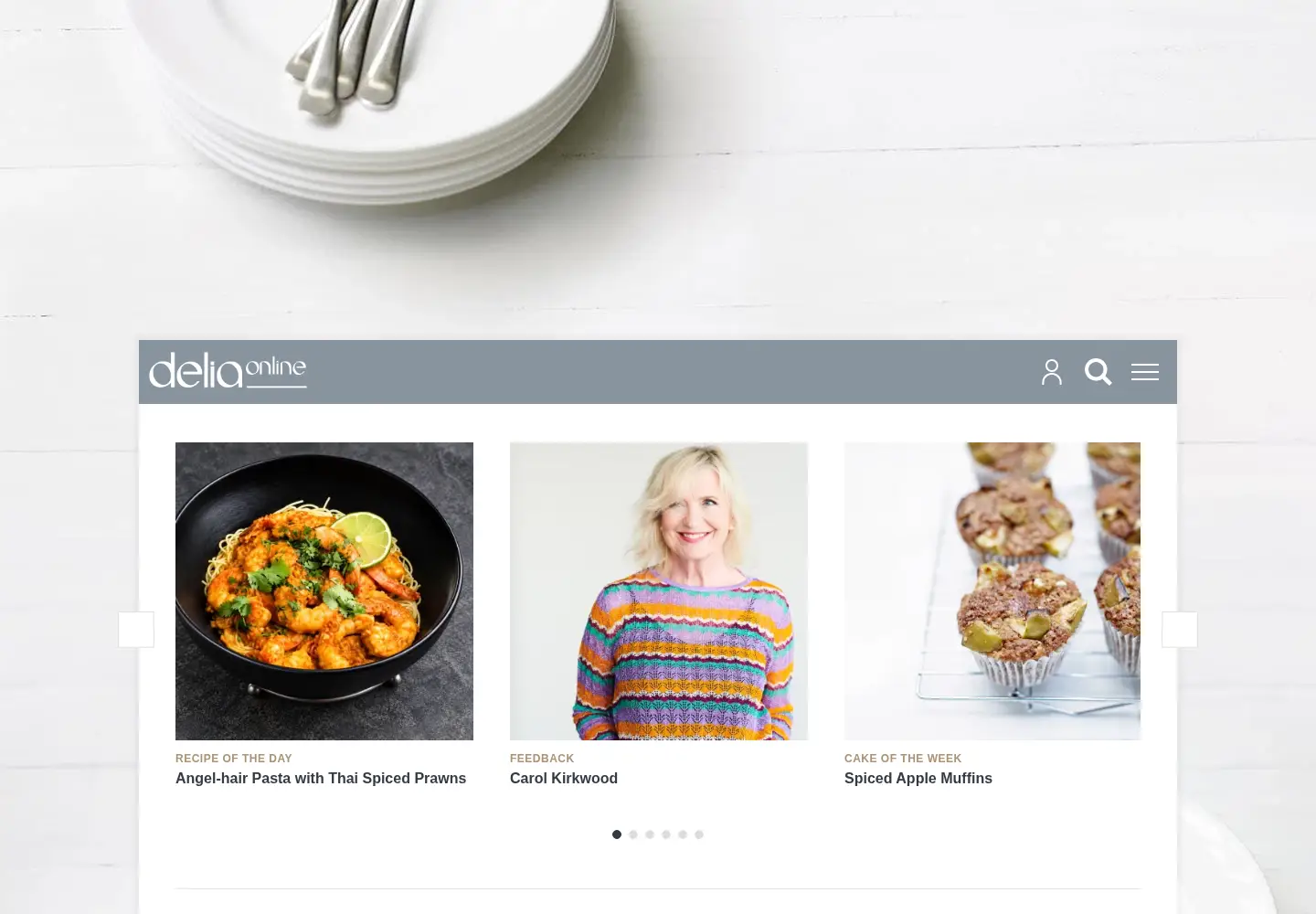 Captured homepage of deliaonline.com in the current scan