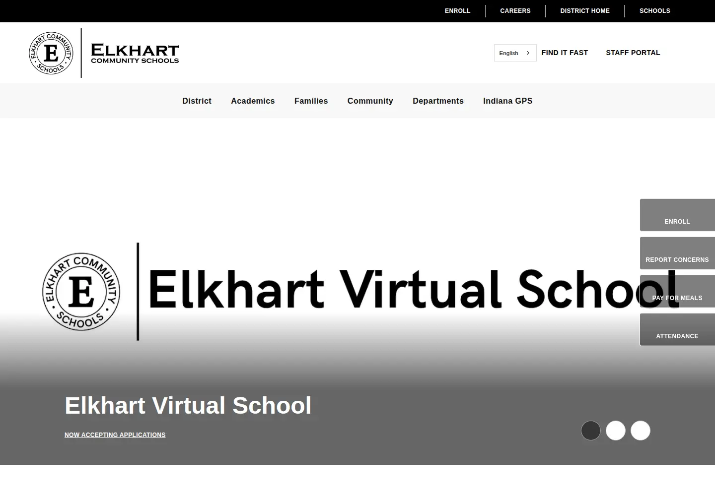 Screenshot of elkhart.k12.in.us