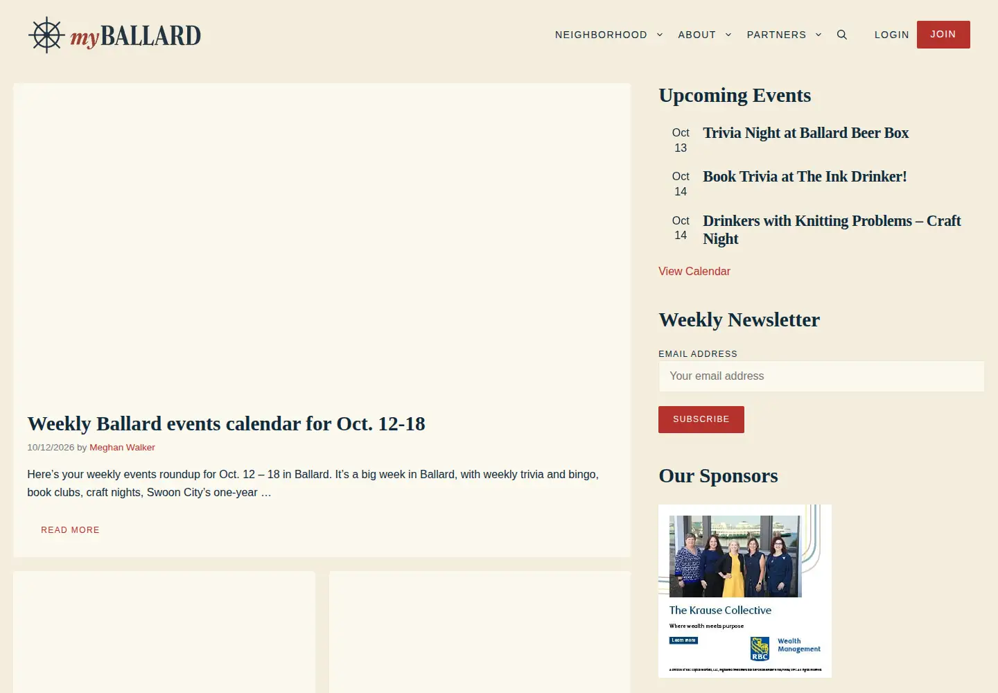 Screenshot of myballard.com