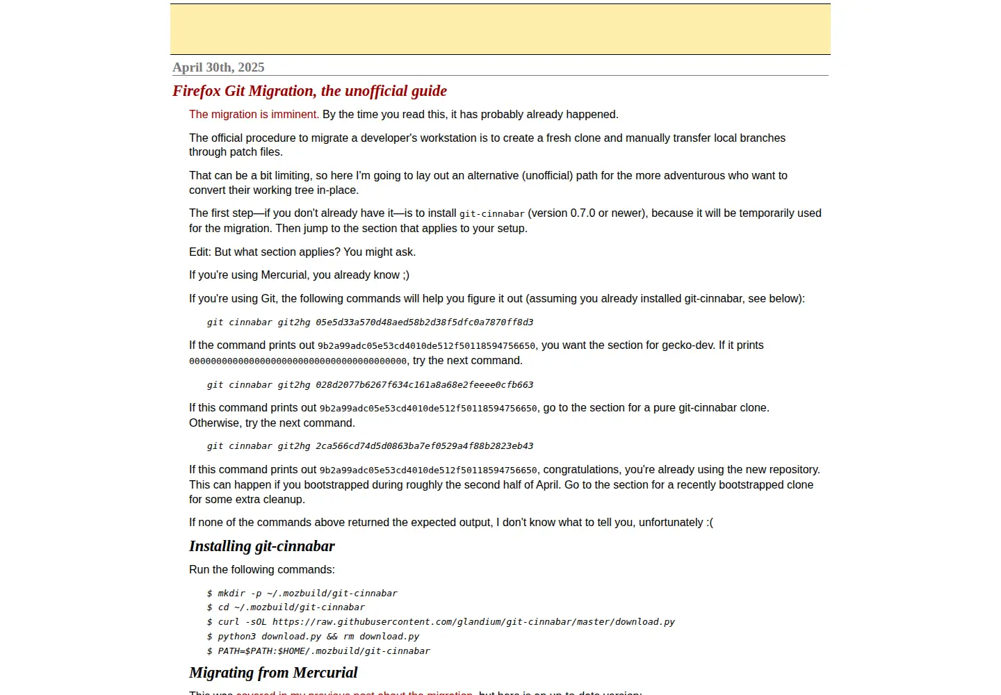 Screenshot of glandium.org
