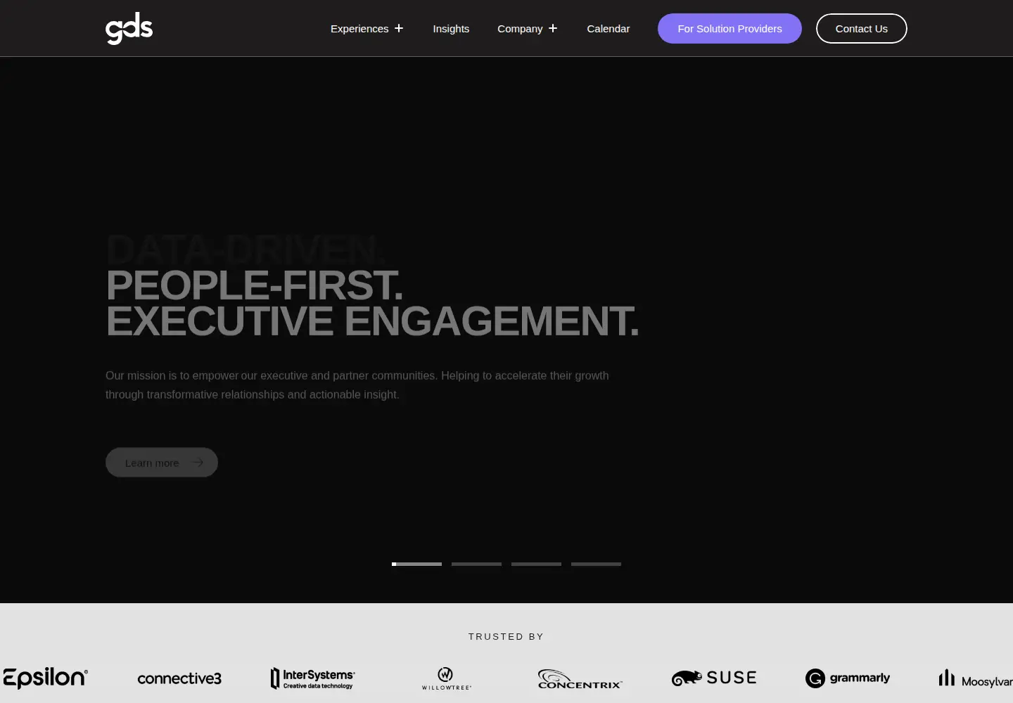 Captured homepage of gdsgroup.com in the current scan