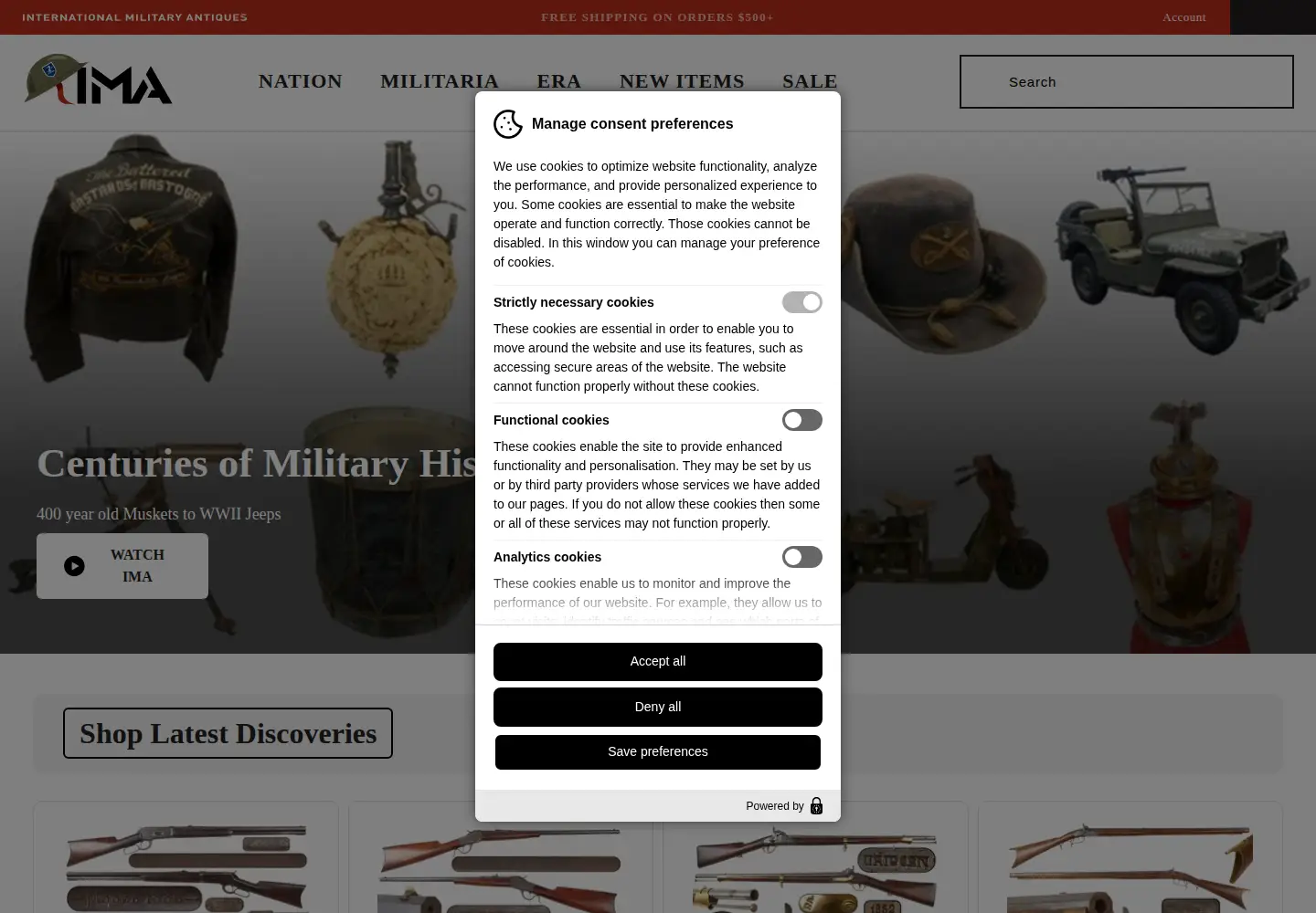 Screenshot of ima-usa.com