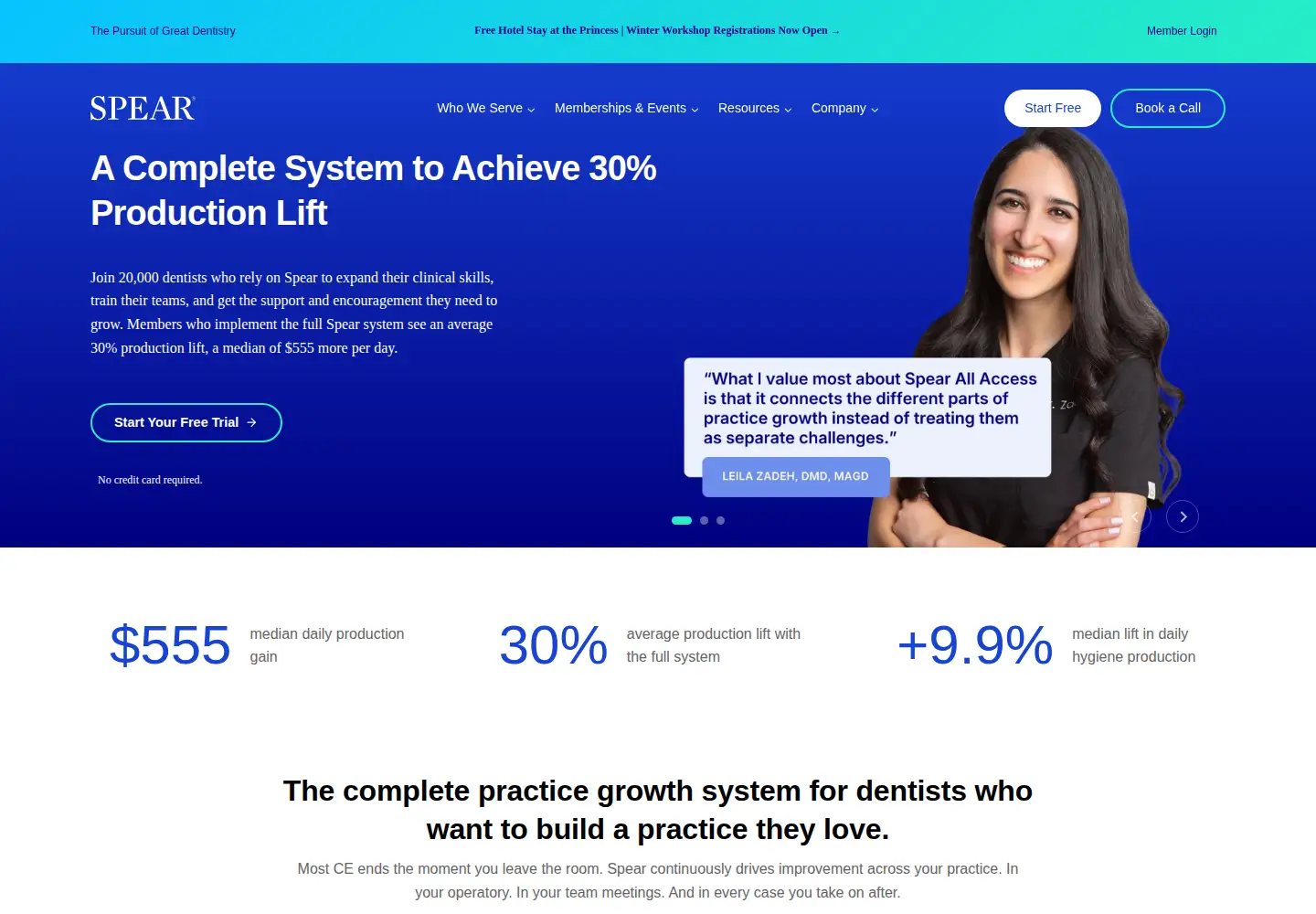 Screenshot of speareducation.com