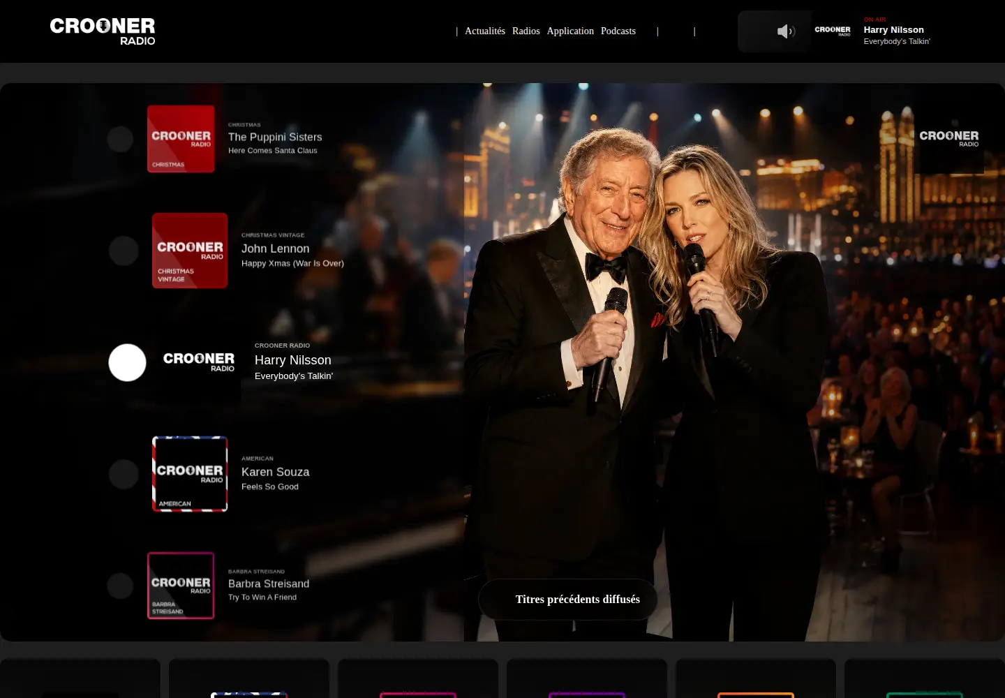Screenshot of croonerradio.fr