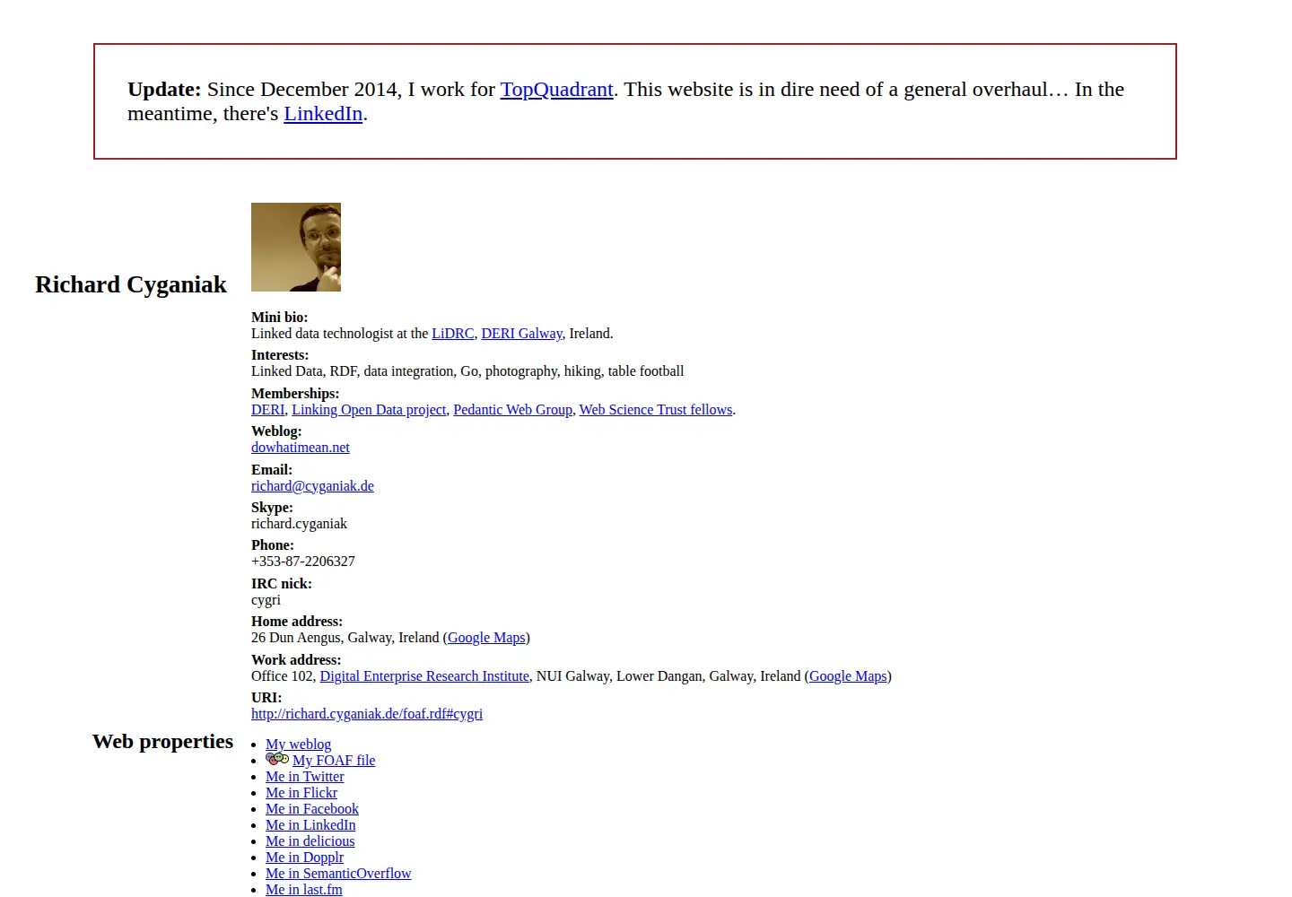Screenshot of cyganiak.de