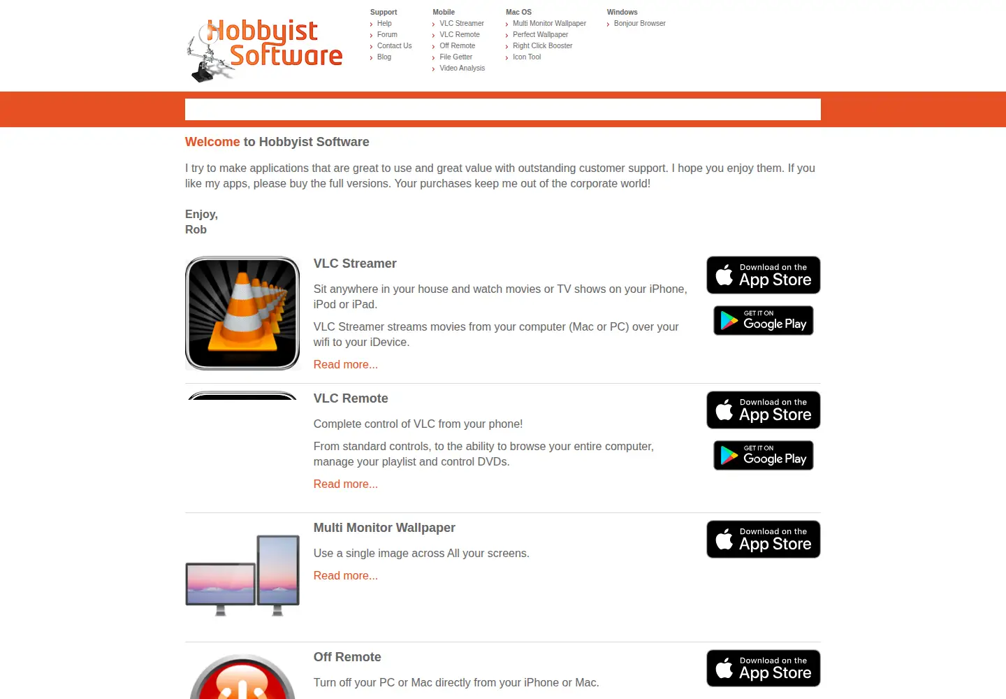 Screenshot of hobbyistsoftware.com