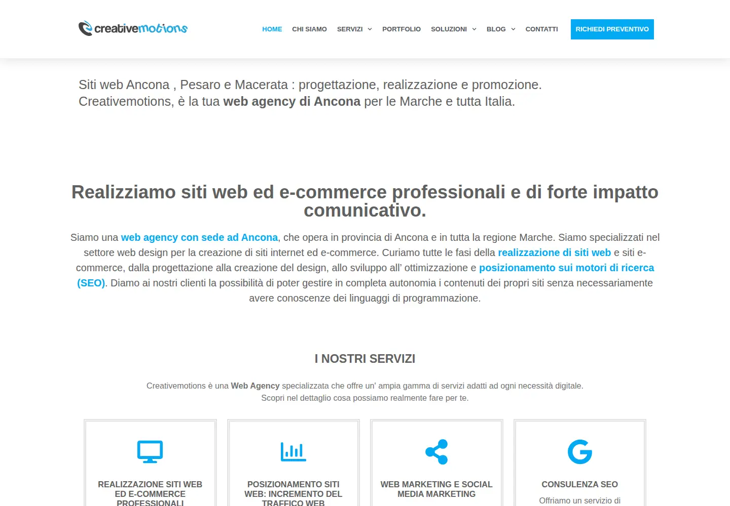 Screenshot of creativemotions.it