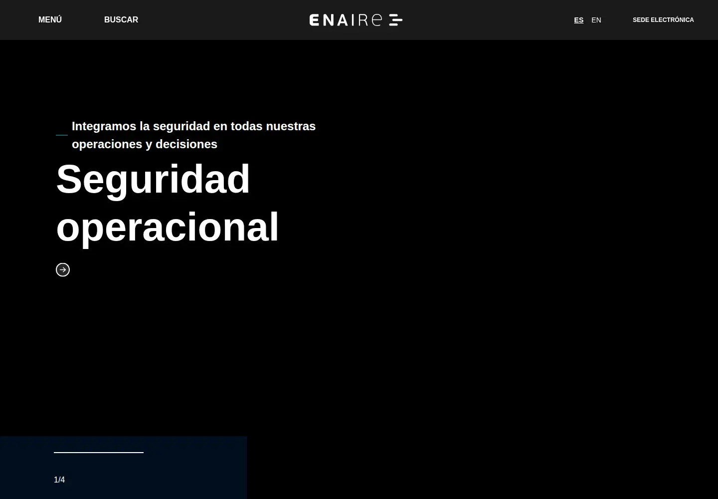 Screenshot of enaire.es