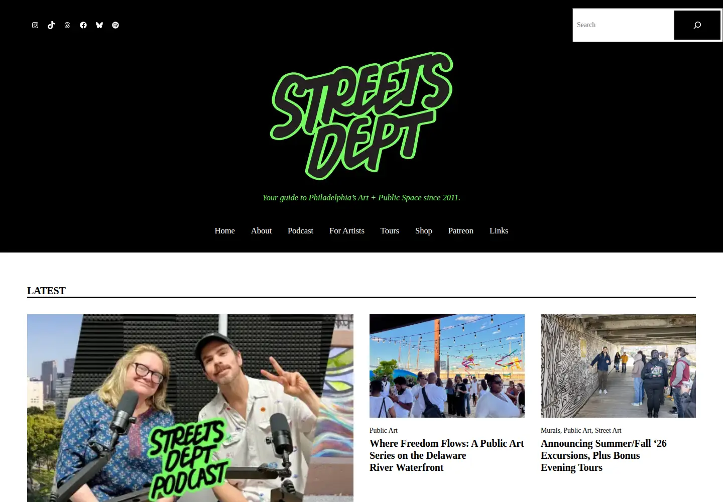 Screenshot of streetsdept.com
