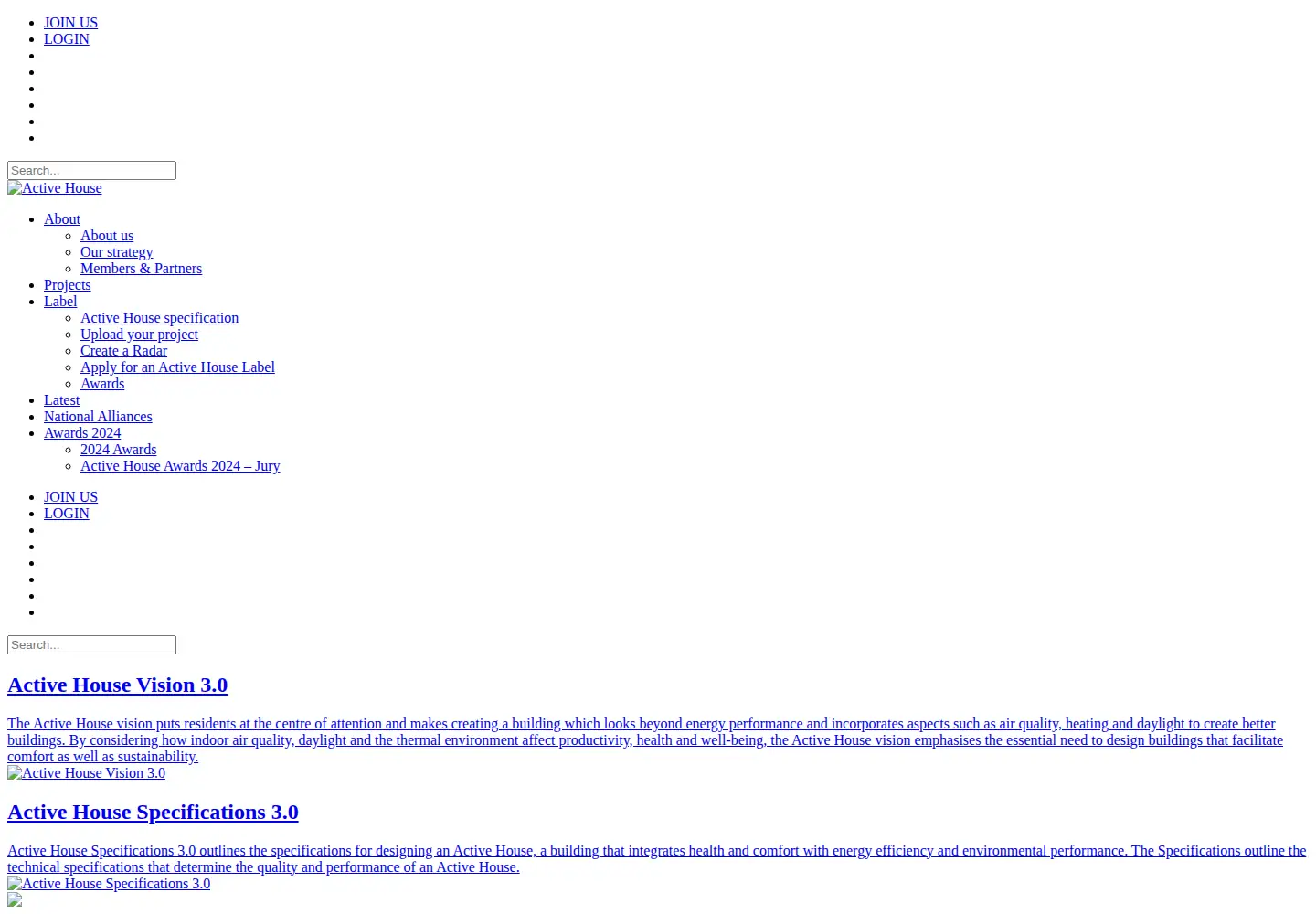 Screenshot of activehouse.info