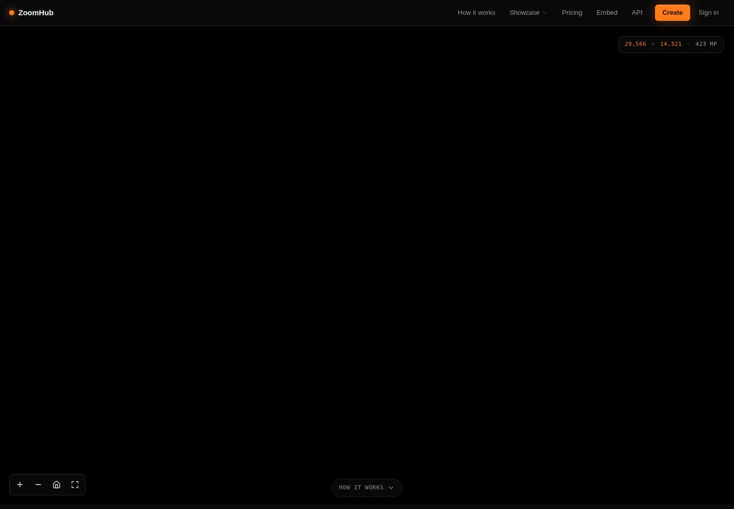 Captured homepage of zoom.it in the current scan