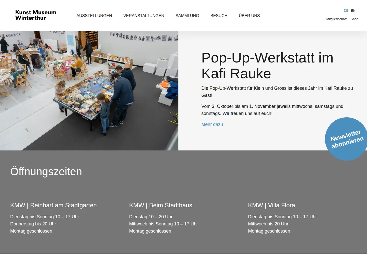 Screenshot of kmw.ch