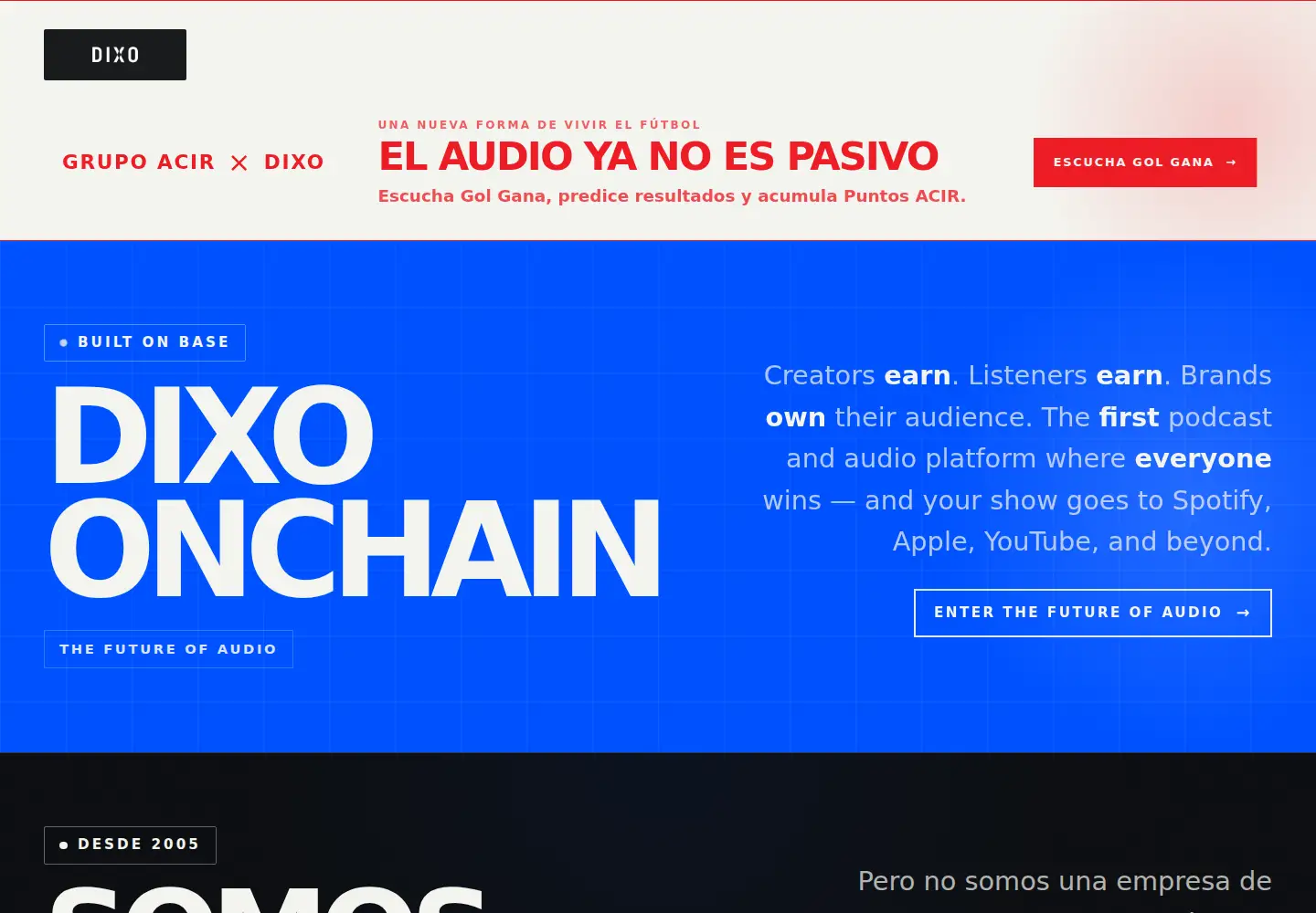 Screenshot of dixo.com